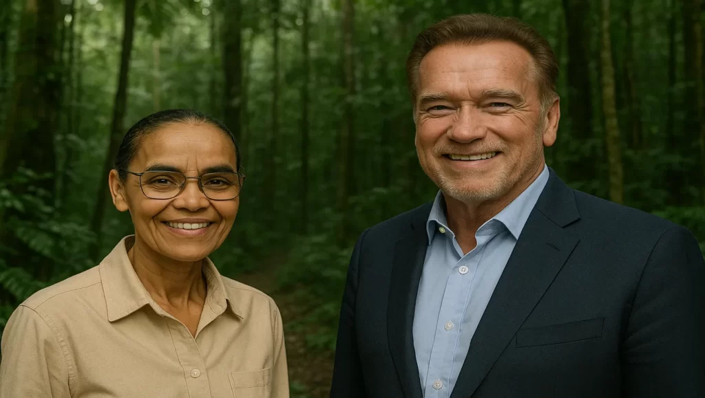 Encontro de Marina Silva com grupo de Schwarzenegger reacende debate sobre proteção ambiental e coloca o Acre no centro das atenções globais