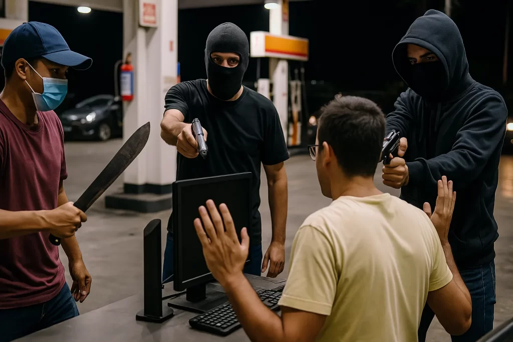 PÂNICO: Arrastão em posto de gasolina no Acre causa pânico e revolta