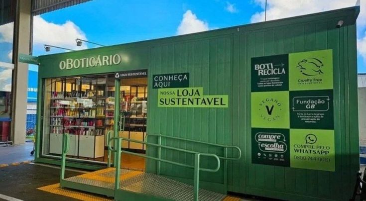 Sustentabilidade: O Boticário inaugura 1ª loja do Acre feita de plástico reciclado - e o modelo já conquistou o Brasil!