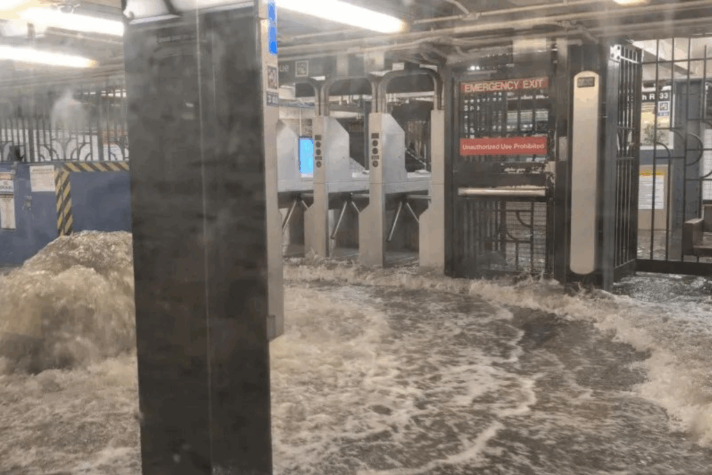 EMERGÊNCIA: Nova York Submersa; Temporais Transformam Ruas e Metrô em Enchentes e Caos