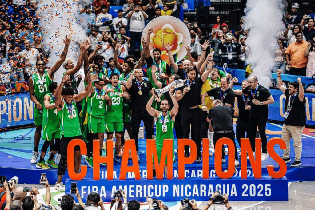 CONQUISTA: Brasil é Pentacampeão da Copa América de Basquete com Vitória Sobre Argentina