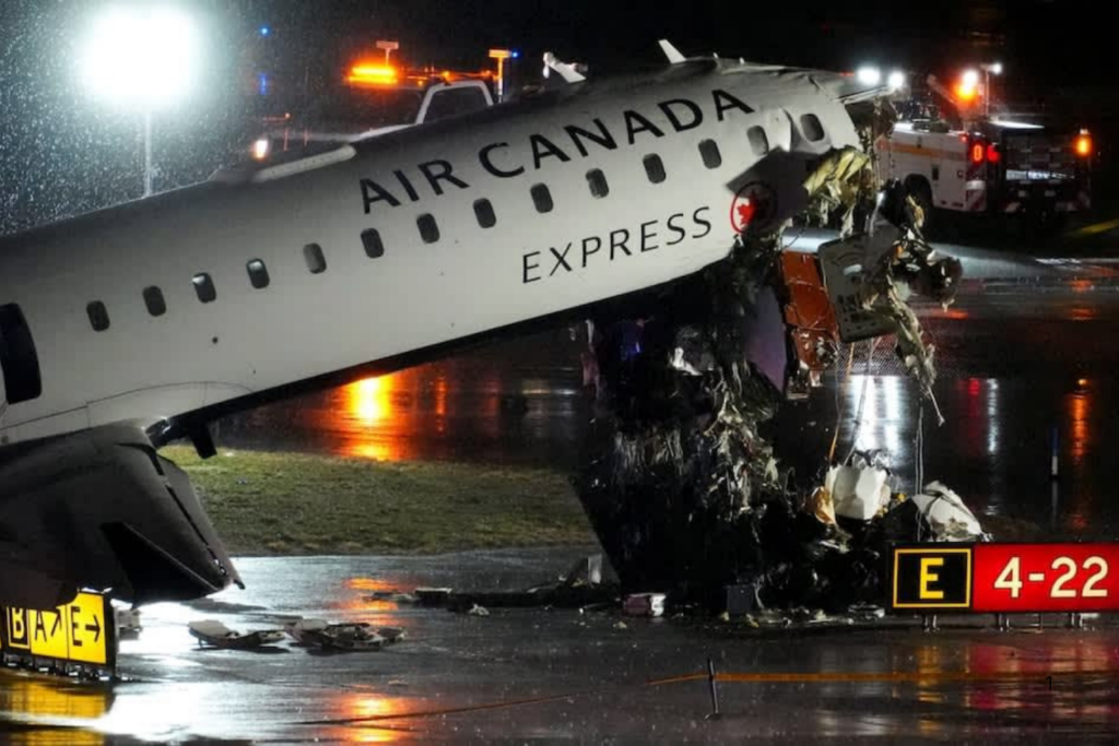 TRAGÉDIA: Acidente Entre Jato da Air Canada Express e Caminhão de Bombeiros no Aeroporto LaGuardia, em Nova York