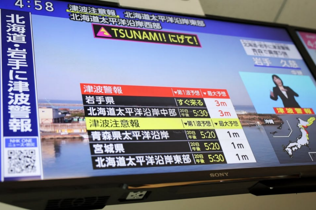 DESASTRE: Terremoto de Magnitude 7,5 no Japão Gera Alerta de Tsunami e Mobiliza Evacuações em Massa