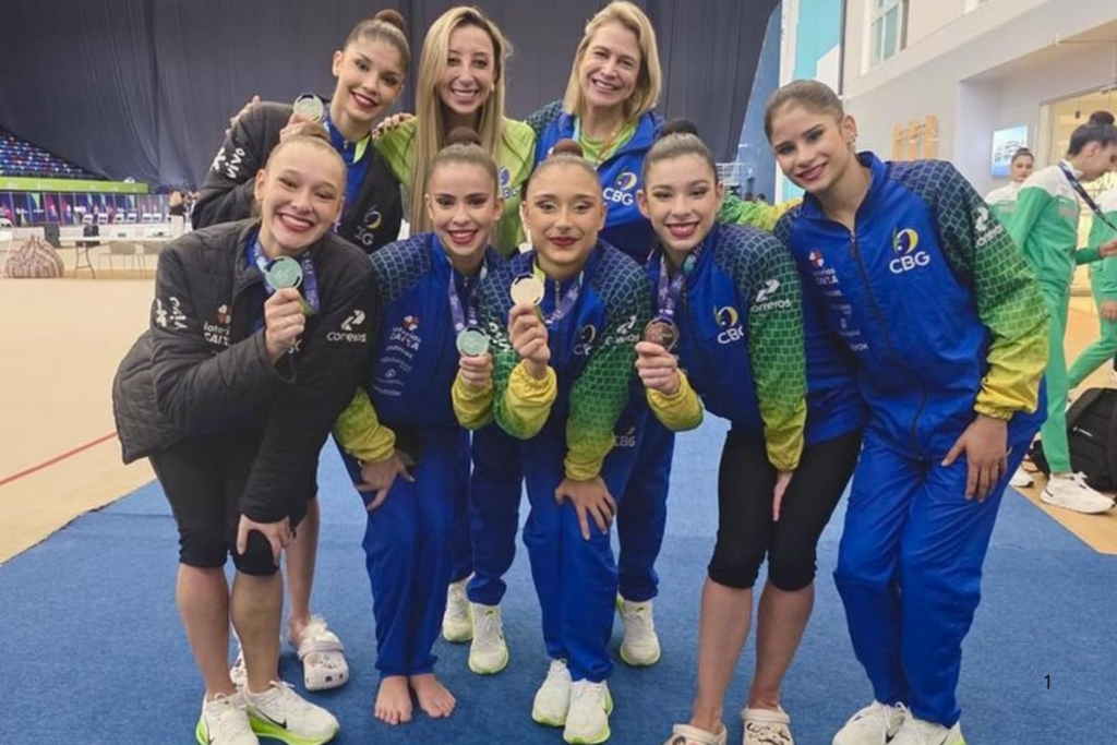 INÉDITO: Brasil Conquista Prata nas Cinco Bolas na Copa do Mundo de Ginástica Rítmica em Baku