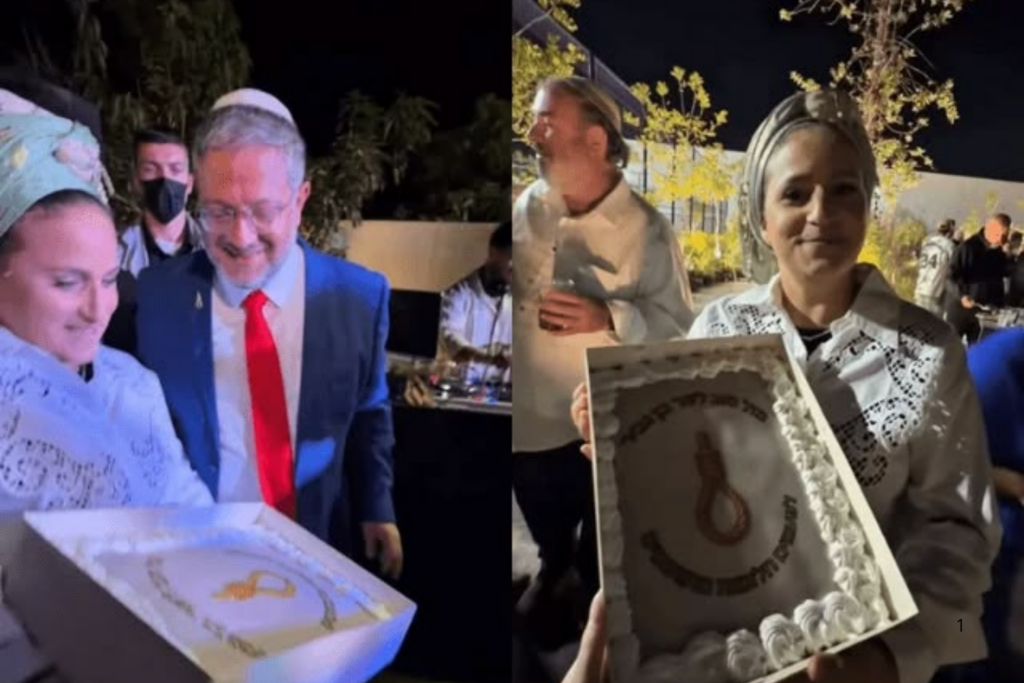 POLÊMICA: Ministro de Israel Celebra Aniversário com Bolo Alusivo à Pena de Morte para Palestinos